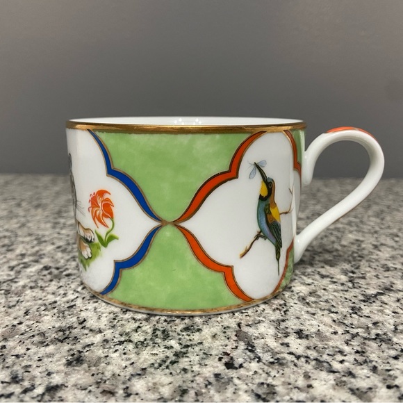 Vtg Lynn Chase TIGER RAJ Coffee Cup Demitasse Signed 1991 24K Gold Replacement - Picture 4 of 15